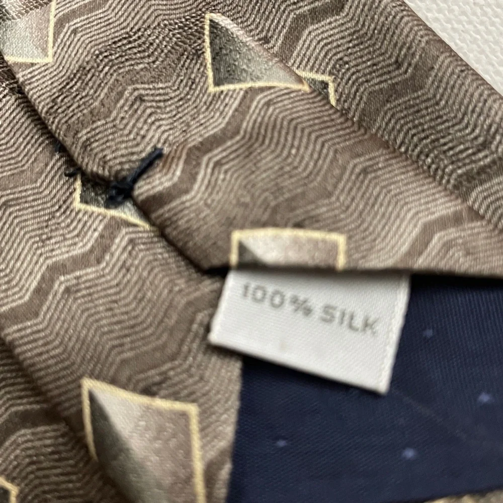 Pierre Cardin set of 2 Gray diamonds and abstract Patterned Ties 100% silk 4x58